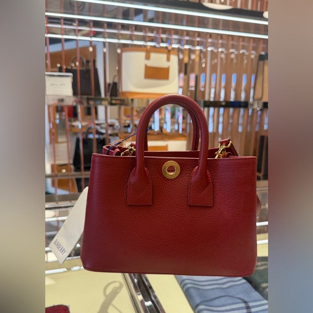 Burberry Tophandle crossbody bag small red - Picture 4 of 10